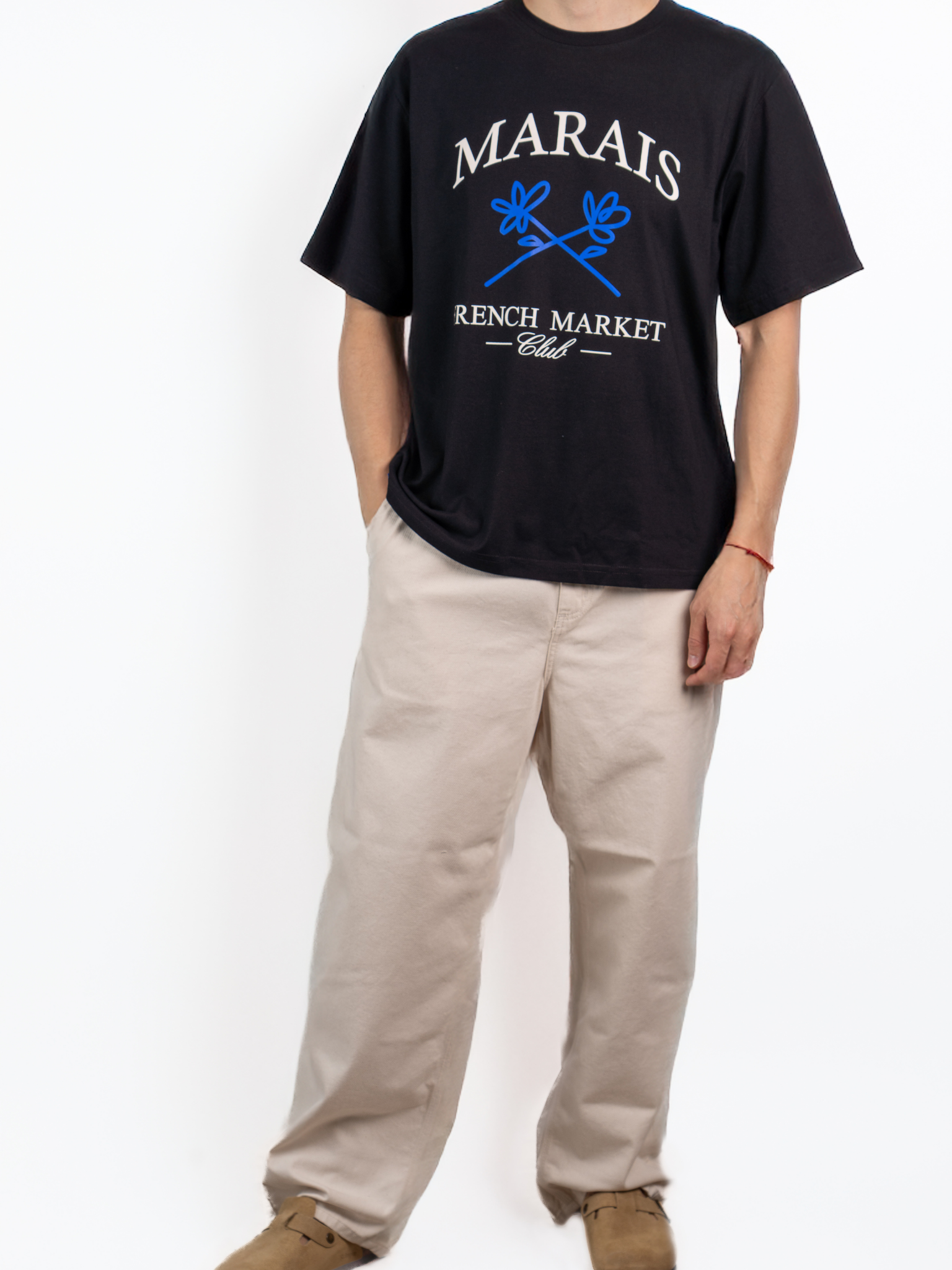 Marais French Club T-Shirt Black