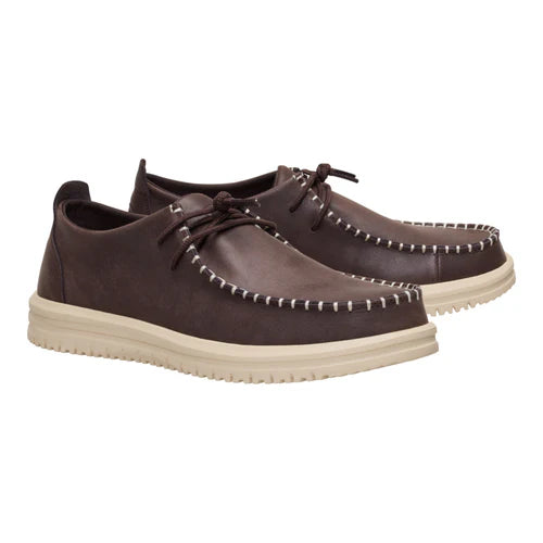 Zapatilla Wally NXT Moc Leather Hombre - Mole Brown/Wood Ash