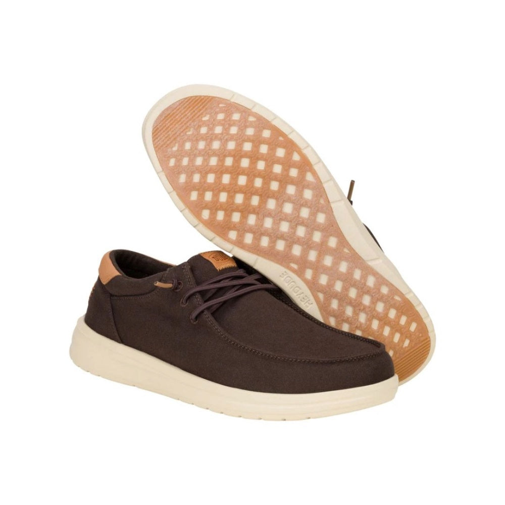 Zapatilla Paul Canvas Hombre - Mole Brown/Wood Ash