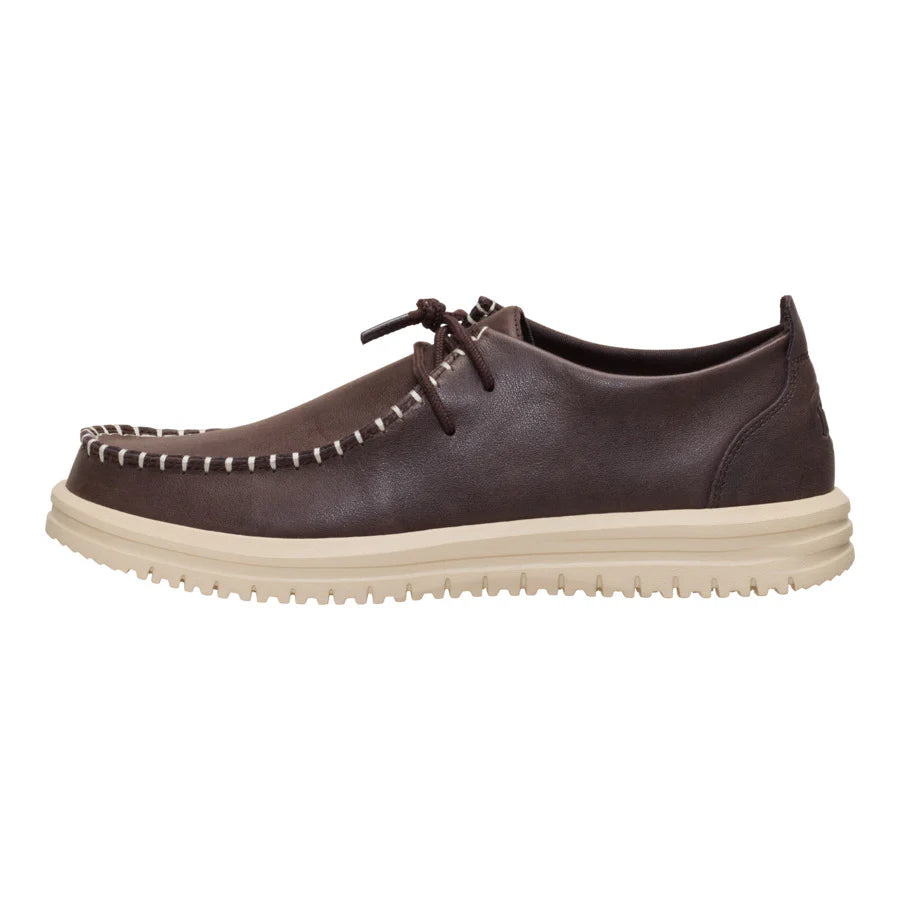 Zapatilla Wally NXT Moc Leather Hombre - Mole Brown/Wood Ash