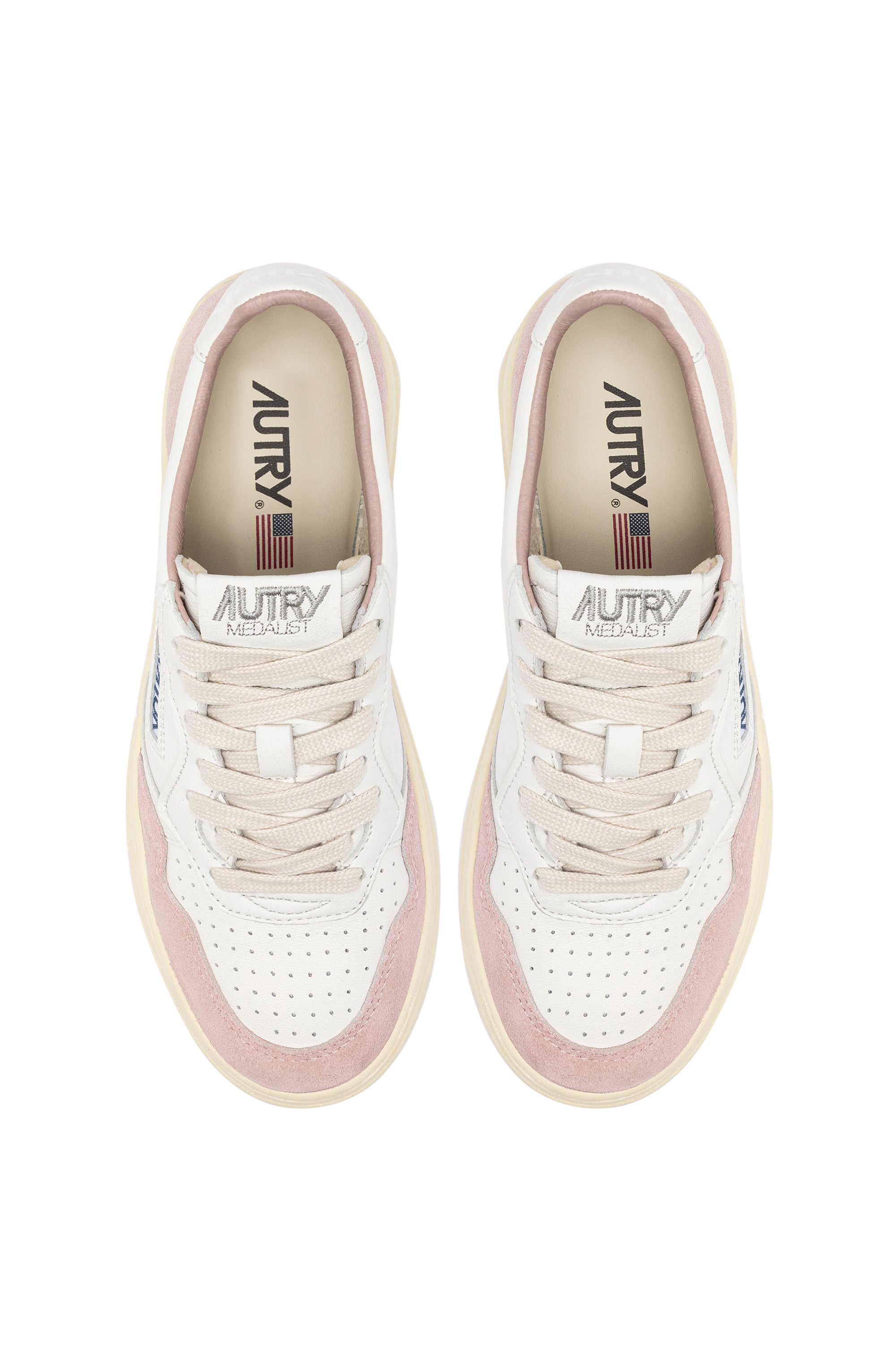 Medalist Low Wom Leat/Suede - Wht/Gold