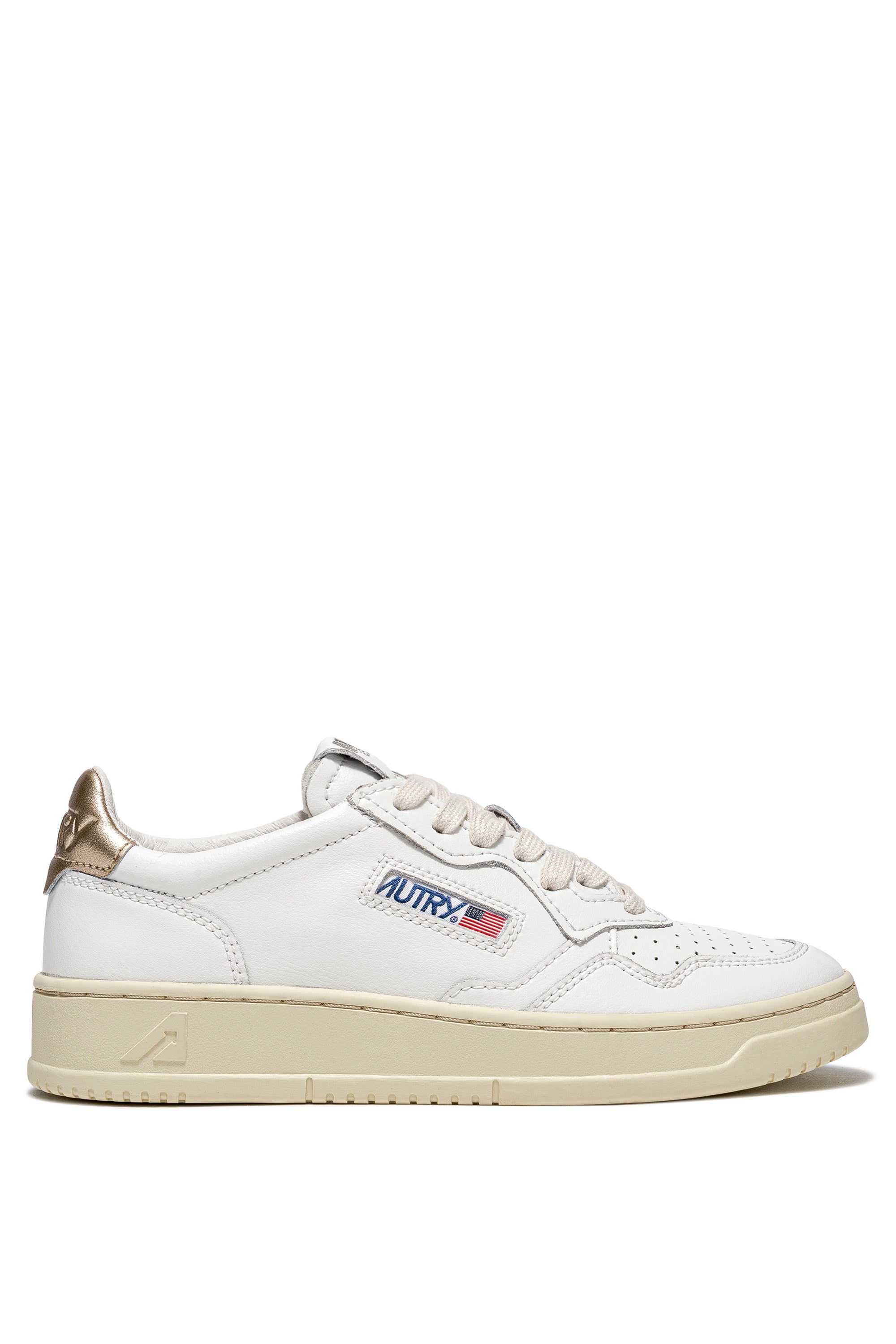 Zapatilla Autry Medalist Low Wom Leat/Leat - Wht/Gold 06