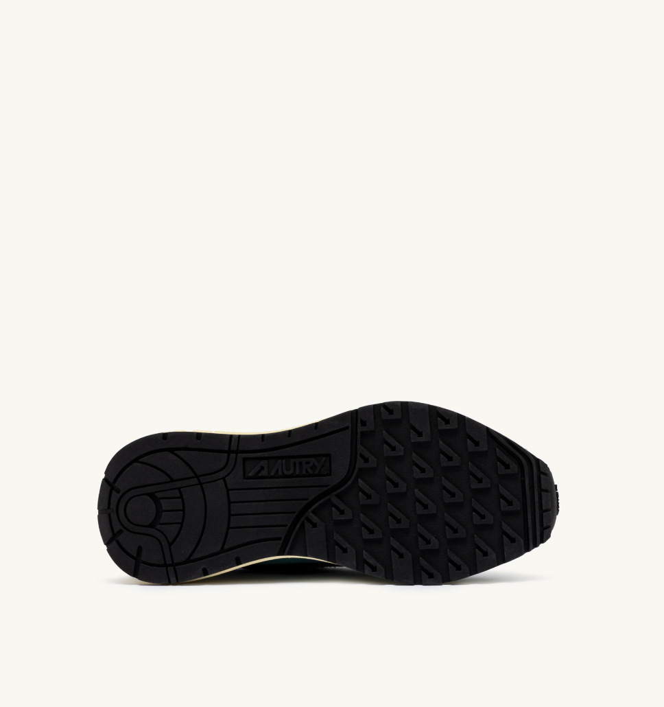 Zapatilla Autry Reelwind Low Sneakers - Jade Green And Black Nylon And Suede