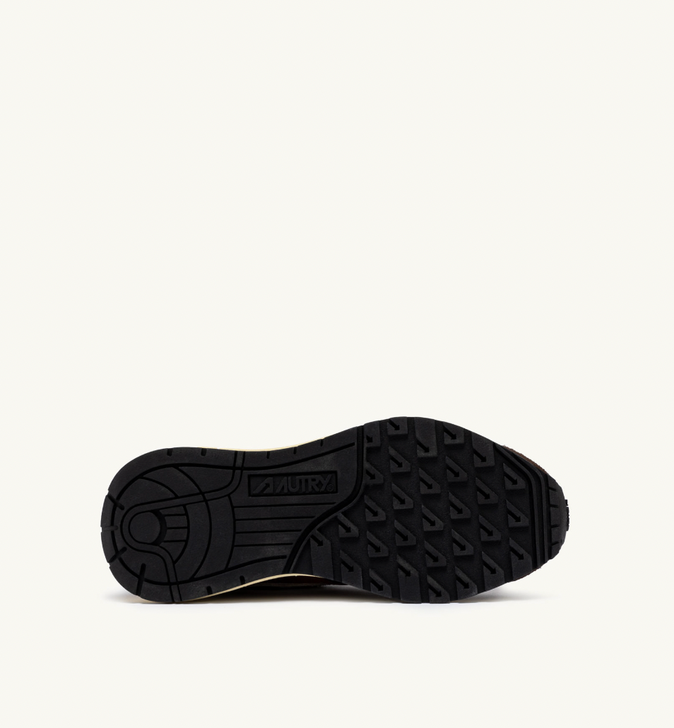 Zapatilla Autry Reelwind Low Sneakers - Ebony And White Suede And Nylon