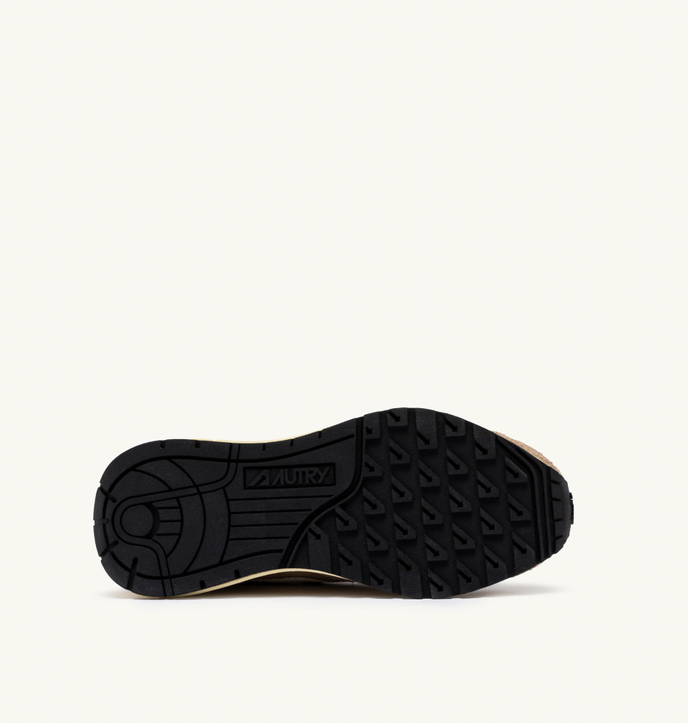 Zapatilla Autry Reelwind Low Sneaker - Pepper And White Suede And Nylon