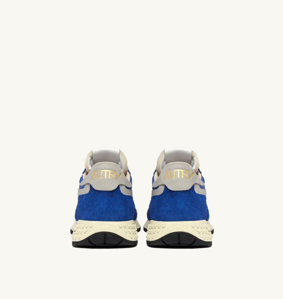 REELWIND LOW SNEAKERS IN BLUE NYLON AND SUEDE