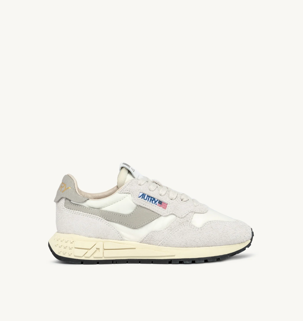 Zapatilla Autry Reelwind Low Sneakers - Beige Nylon And Suede