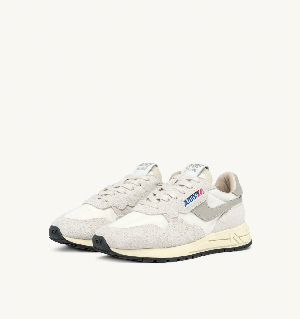 Zapatilla Autry Reelwind Low Sneakers - Beige Nylon And Suede