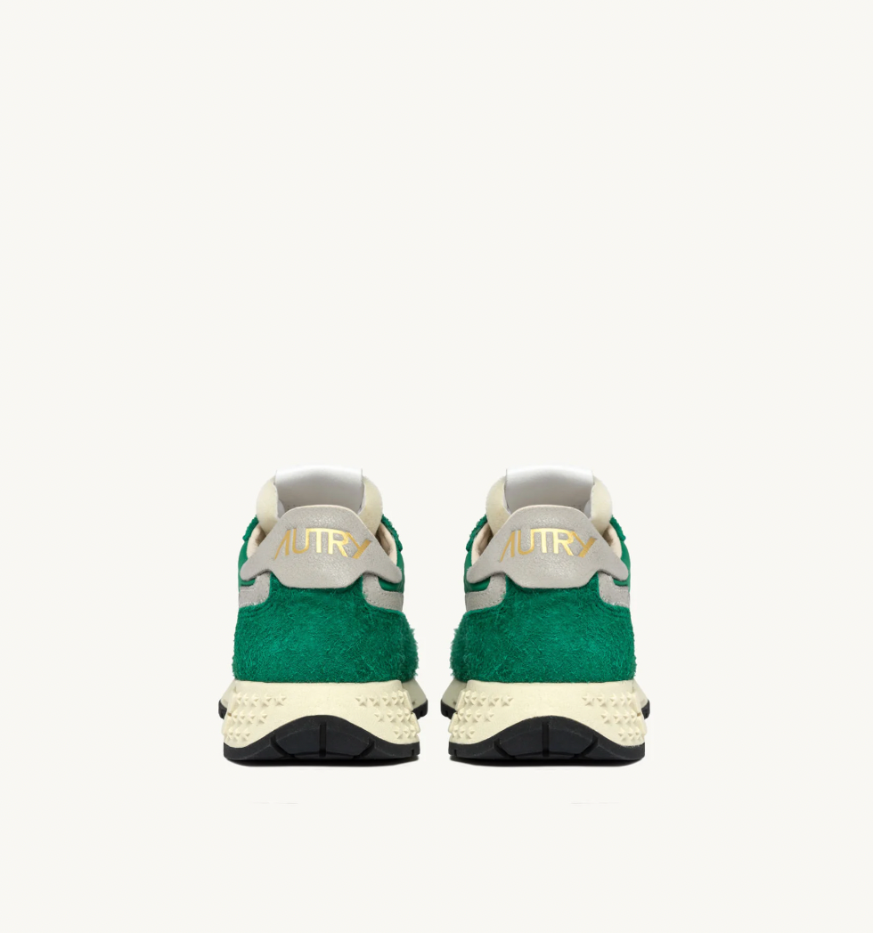 Zapatilla Autry Reelwind Low Sneakers - Green Nylon And Suede