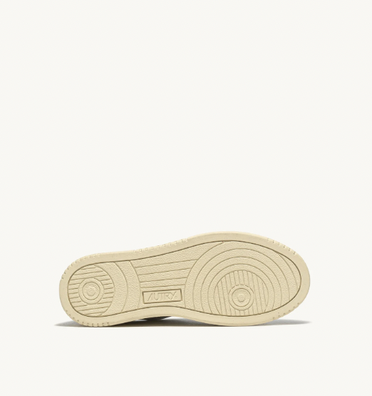 Zapatilla Autry Medalist Low Man Leat/Leat - Wht/Red