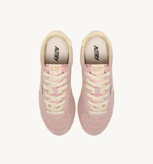 Zapatilla Autry Windspin Low Wom Suede/Leat - Rose/Rut