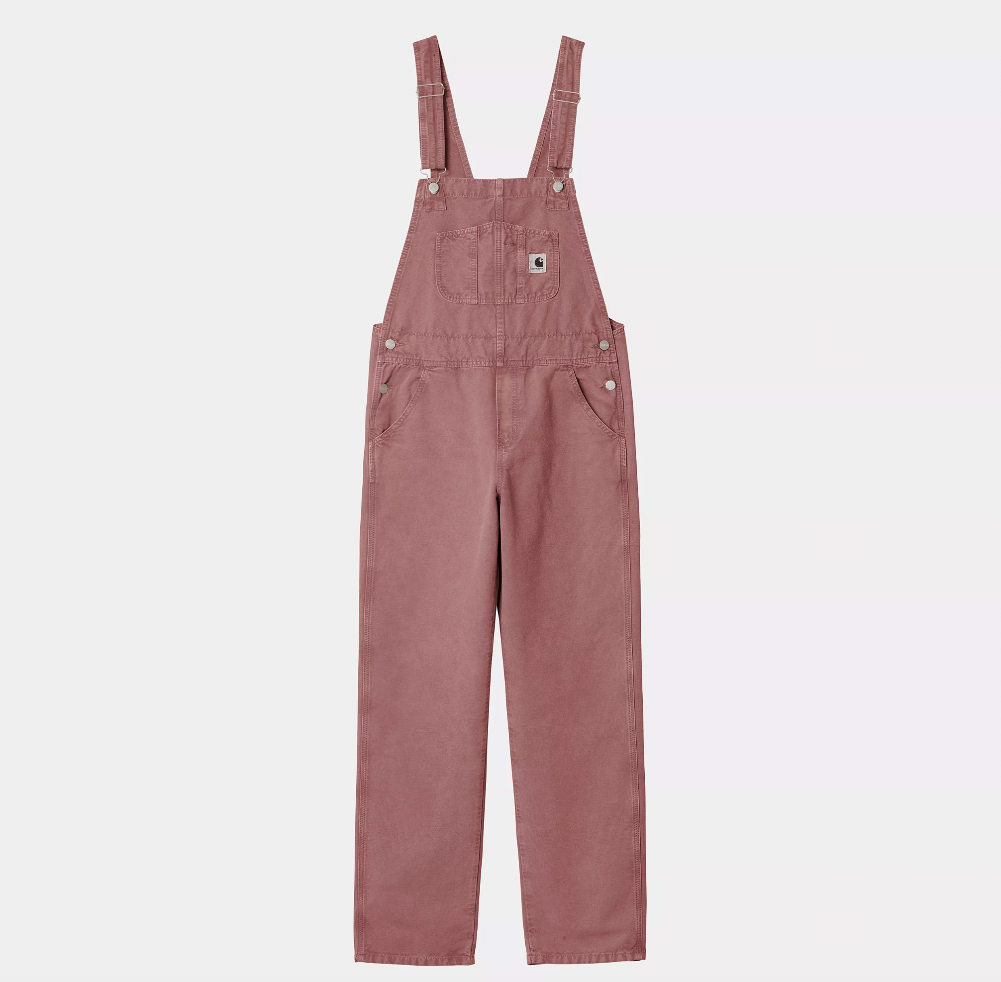 W' Bib Overall Straight Dusty Pink
