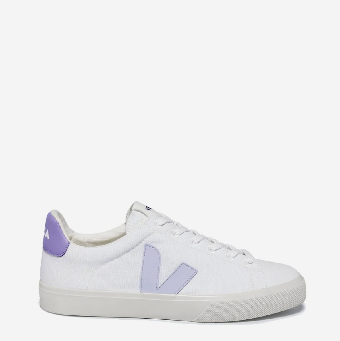 Zapatilla Veja Campo Canvas White Lavande Mujer