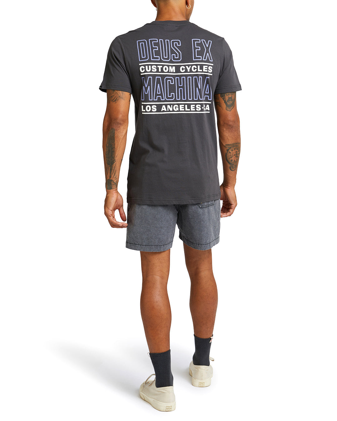 Polera Deus Ex Machina Beam Tee Graphic Negro Anthracite