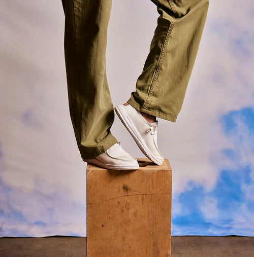 Zapatilla Wendy Stretch Canvas Mujer - White