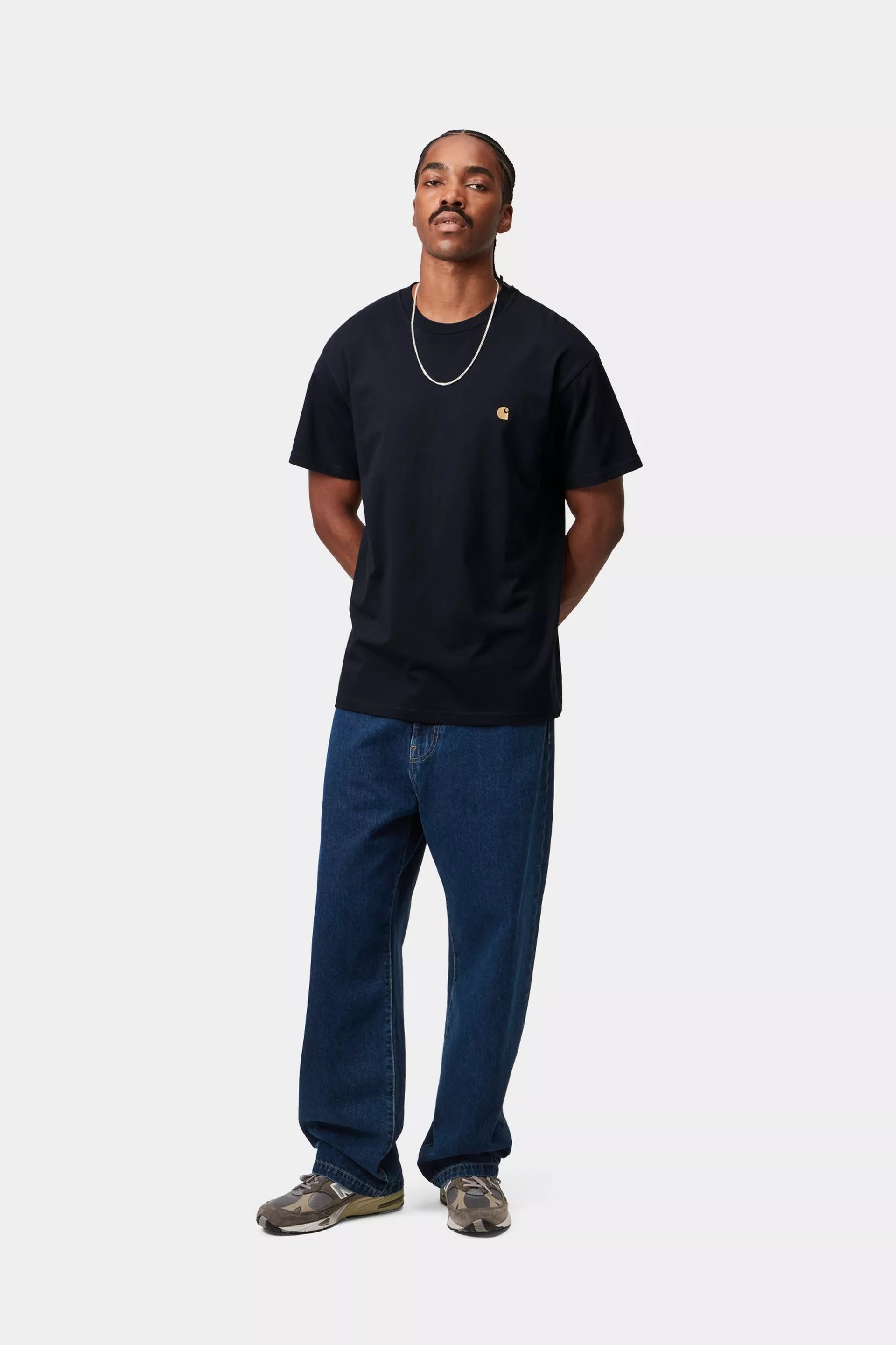 S/S Chase T-Shirt Dark Navy / Gold