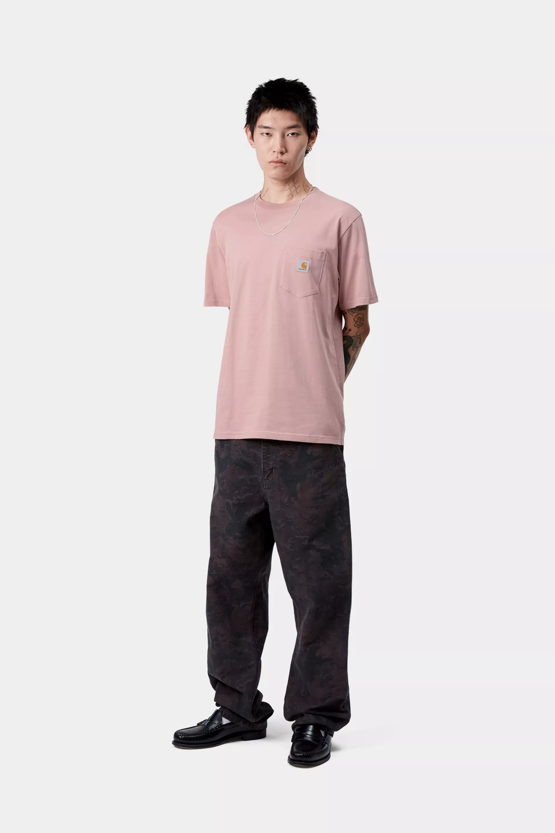S/S Pocket T-Shirt Glassy Pink