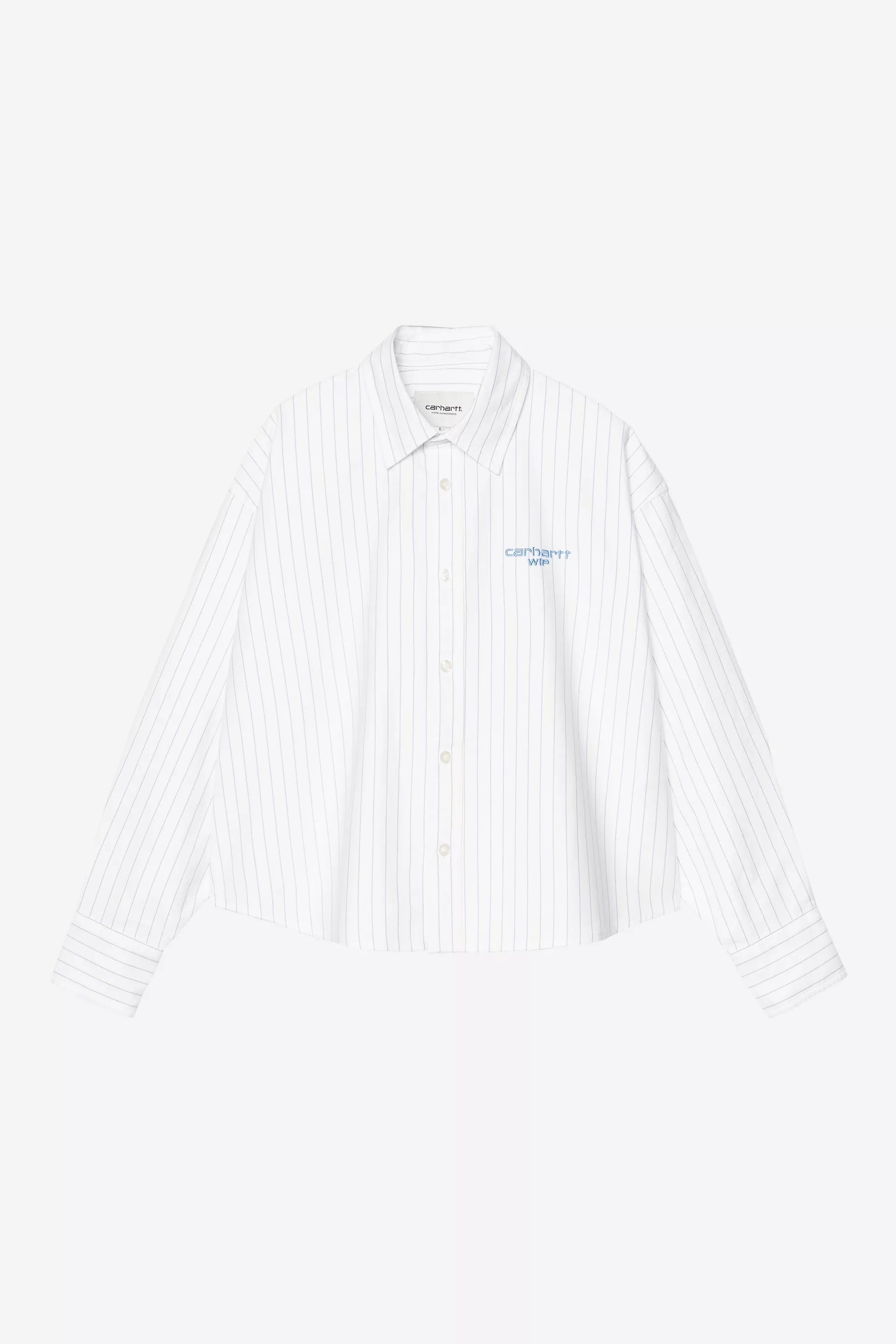 W' L/S Cassel Shirt Cassel Stripe, White / Bleach