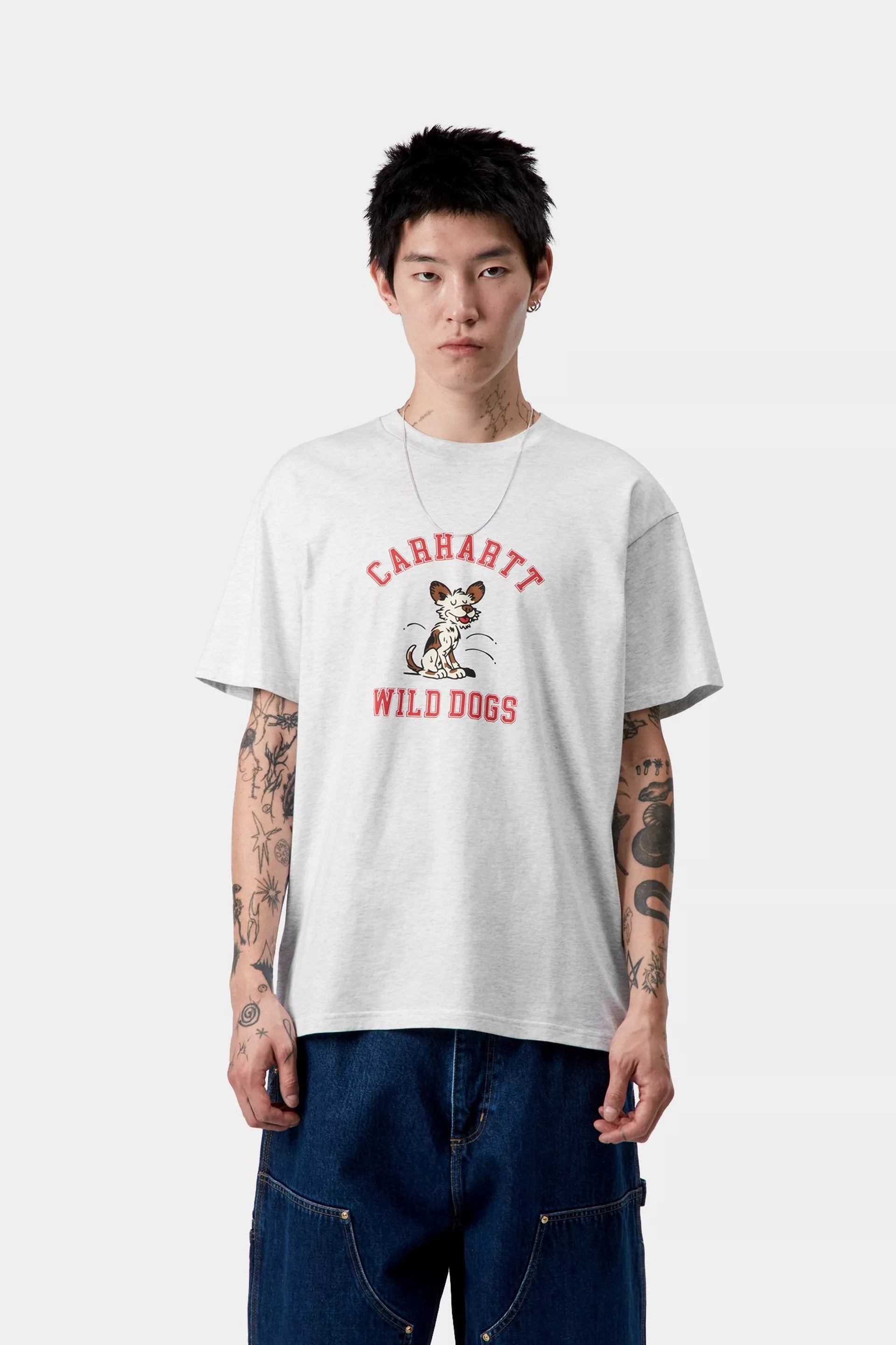S/S Wild Dog T-Shirt Ash Heather