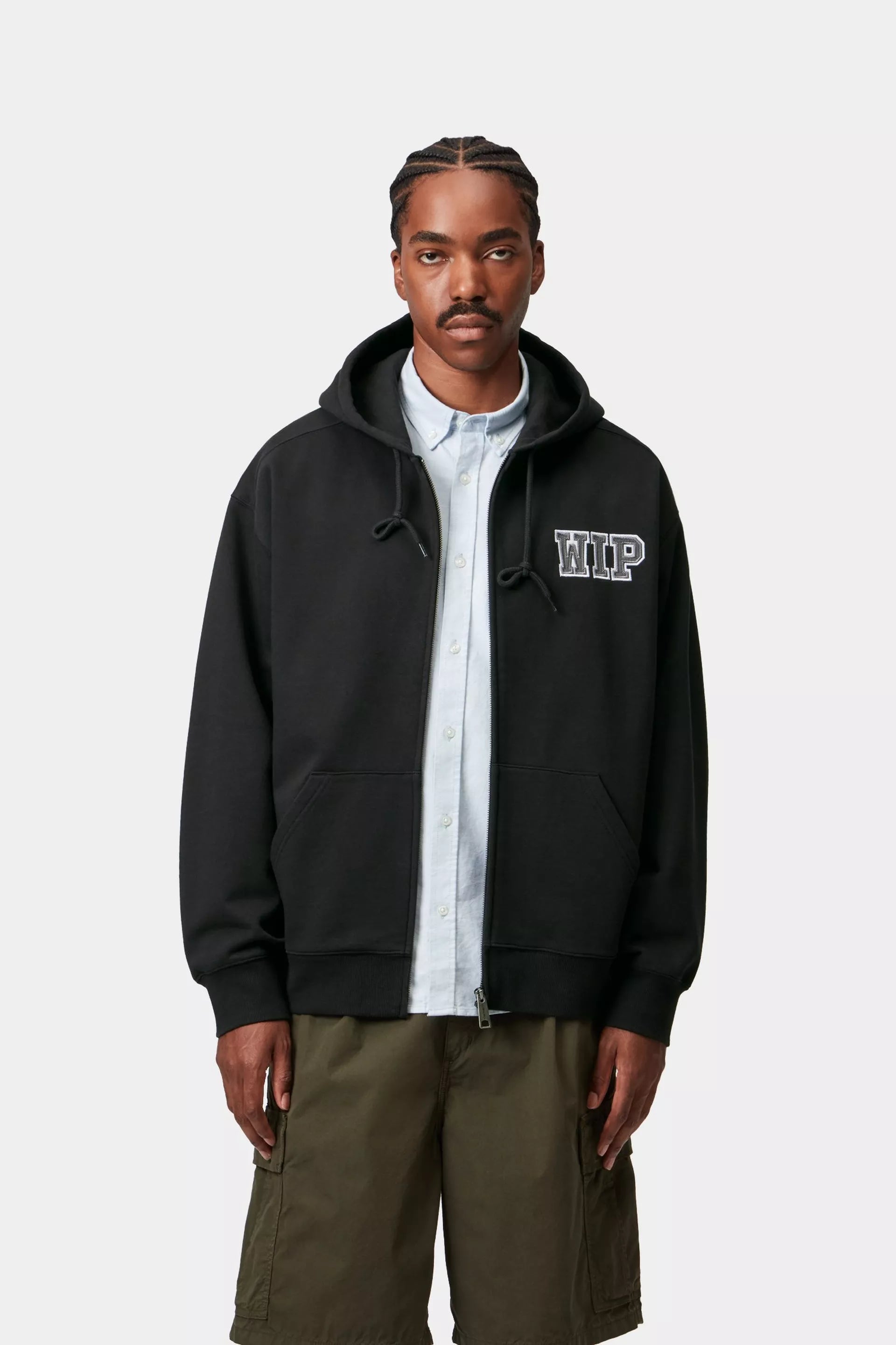 Hooded Mini Wip Sweat Jacket Black
