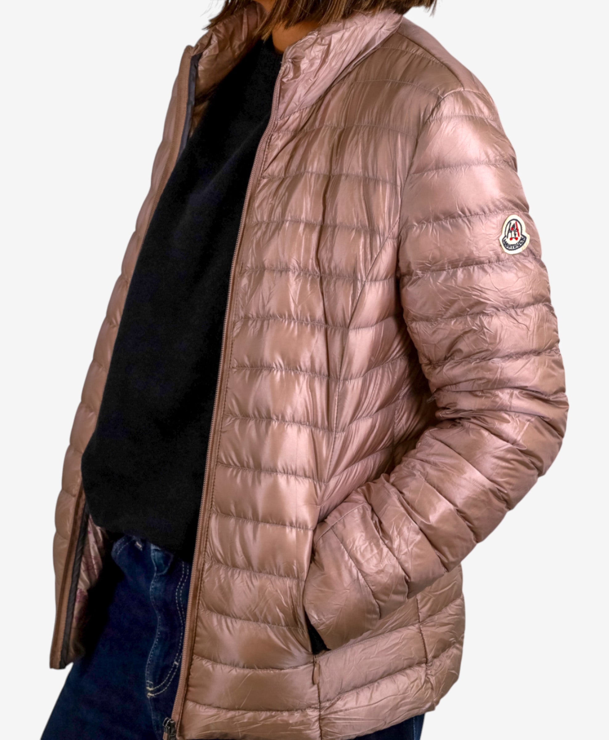 Women Parka Long Sleeve (No Hood) With Bag - Shadow