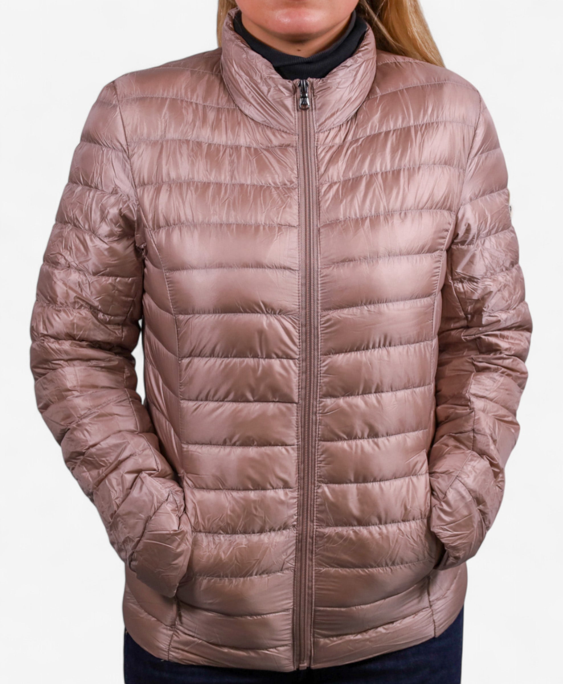 Women Parka Long Sleeve (No Hood) With Bag - Shadow