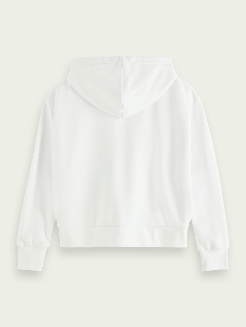 Polerón Hoodie Scotch and Soda Spirit Café Print - Blanco