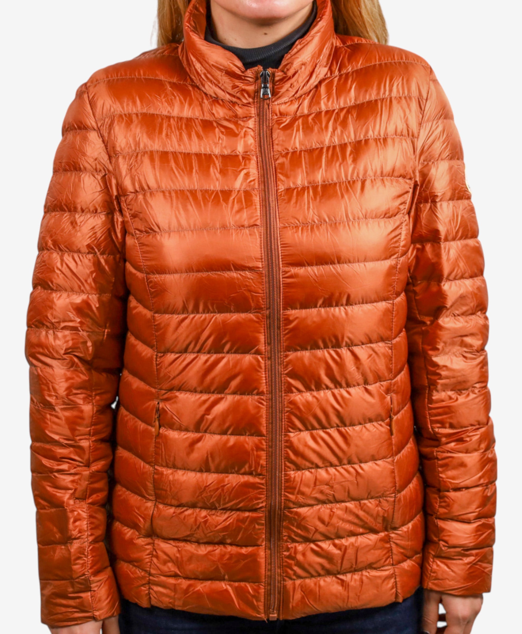 Women Parka Long Sleeve (No Hood) With Bag - Camel