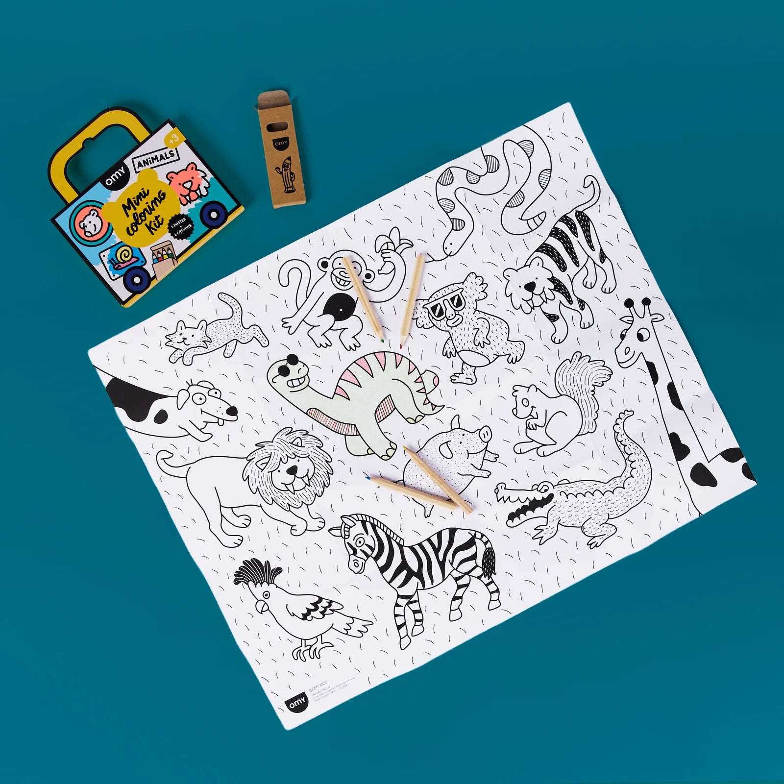 Animal Pocket Coloring — OMY
