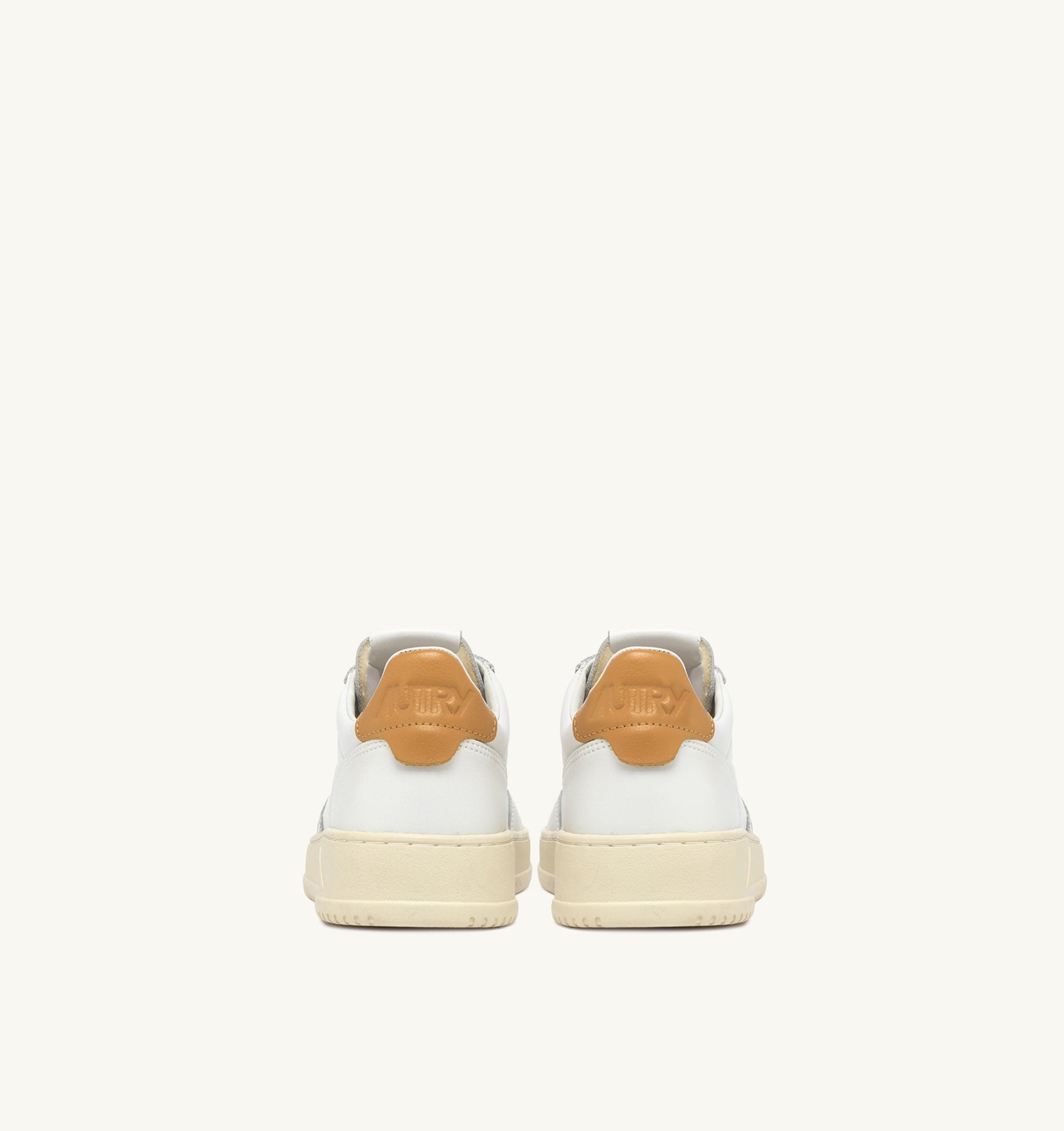 Zapatilla Autry Medalist Low Wom Leather/Leather - White/Honey Yellow
