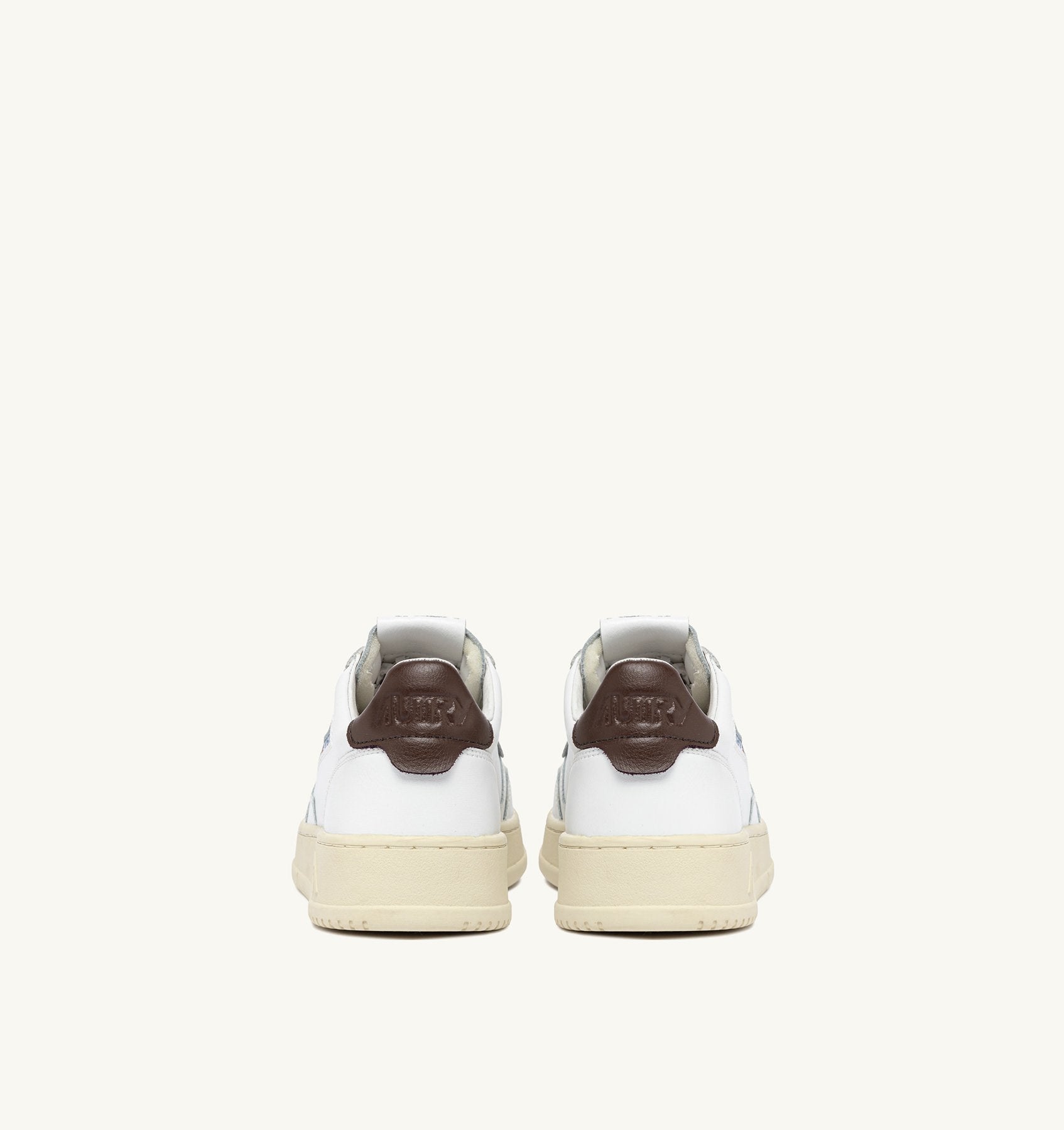 Zapatilla Autry Medalist Low Man Leather/Leather White/Brown