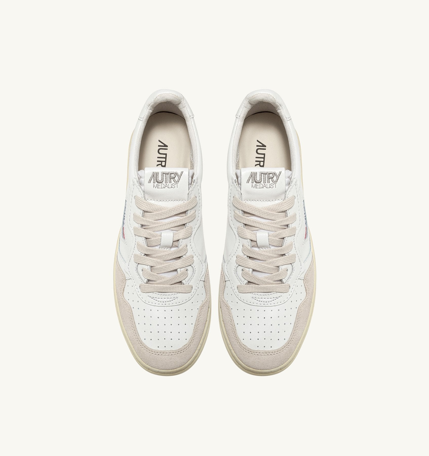 Zapatilla Autry Medalist Low Wom Leather/Suede White