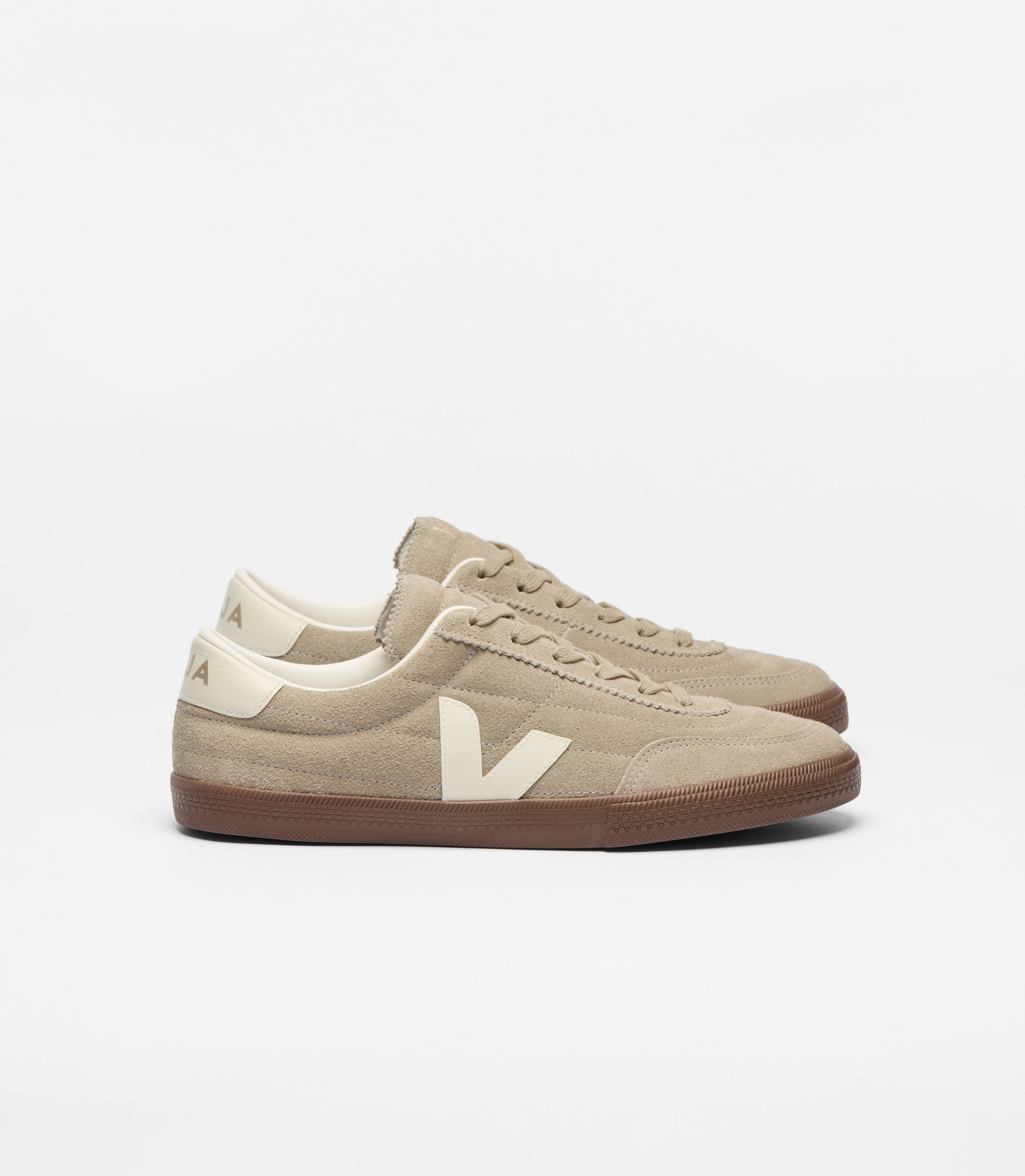 Zapatillas Veja Panenka Suede - Taupe_Pierre_Bark