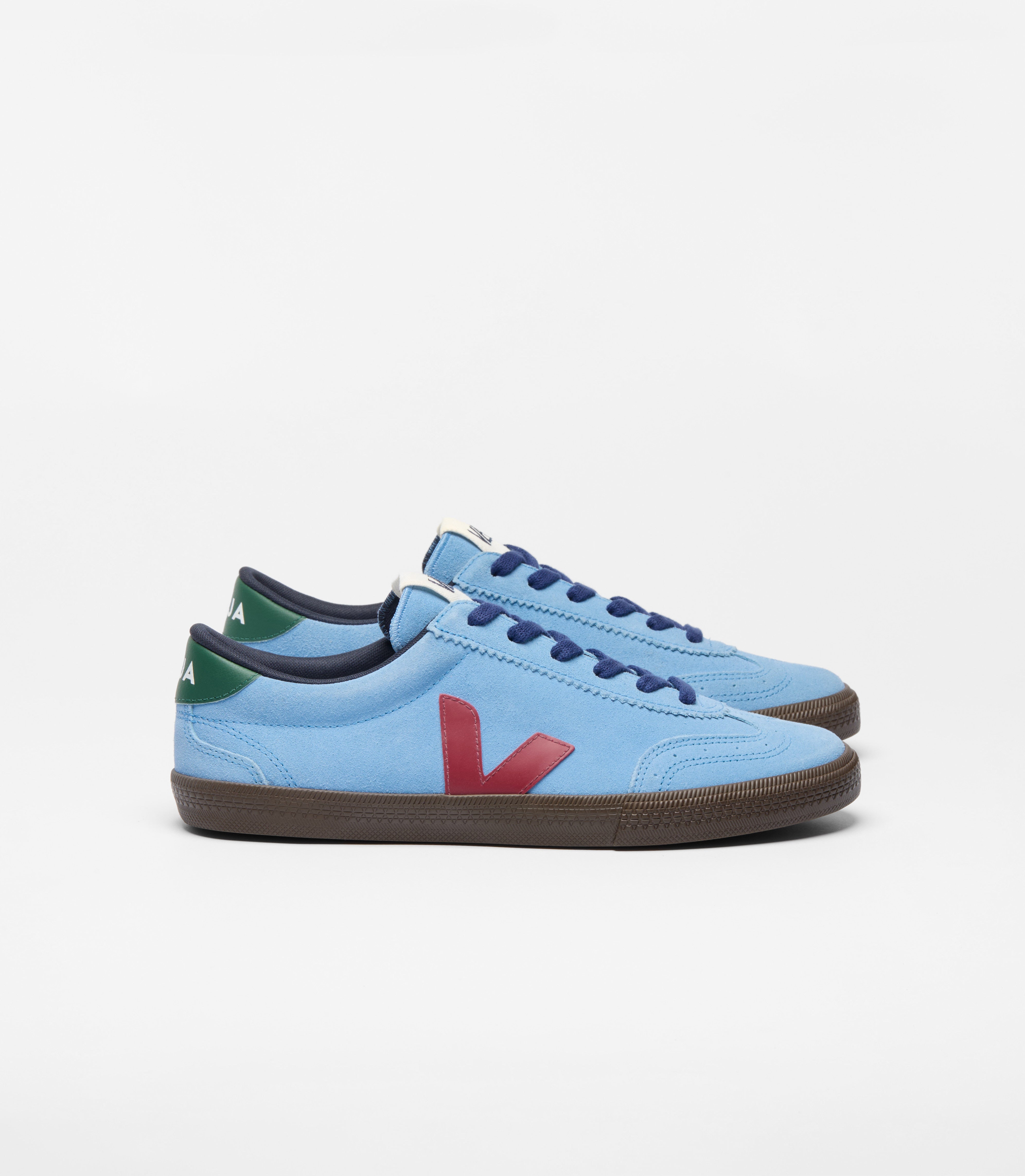 Zapatillas Veja Volley Suede - Aqua_Marsala_Eagle
