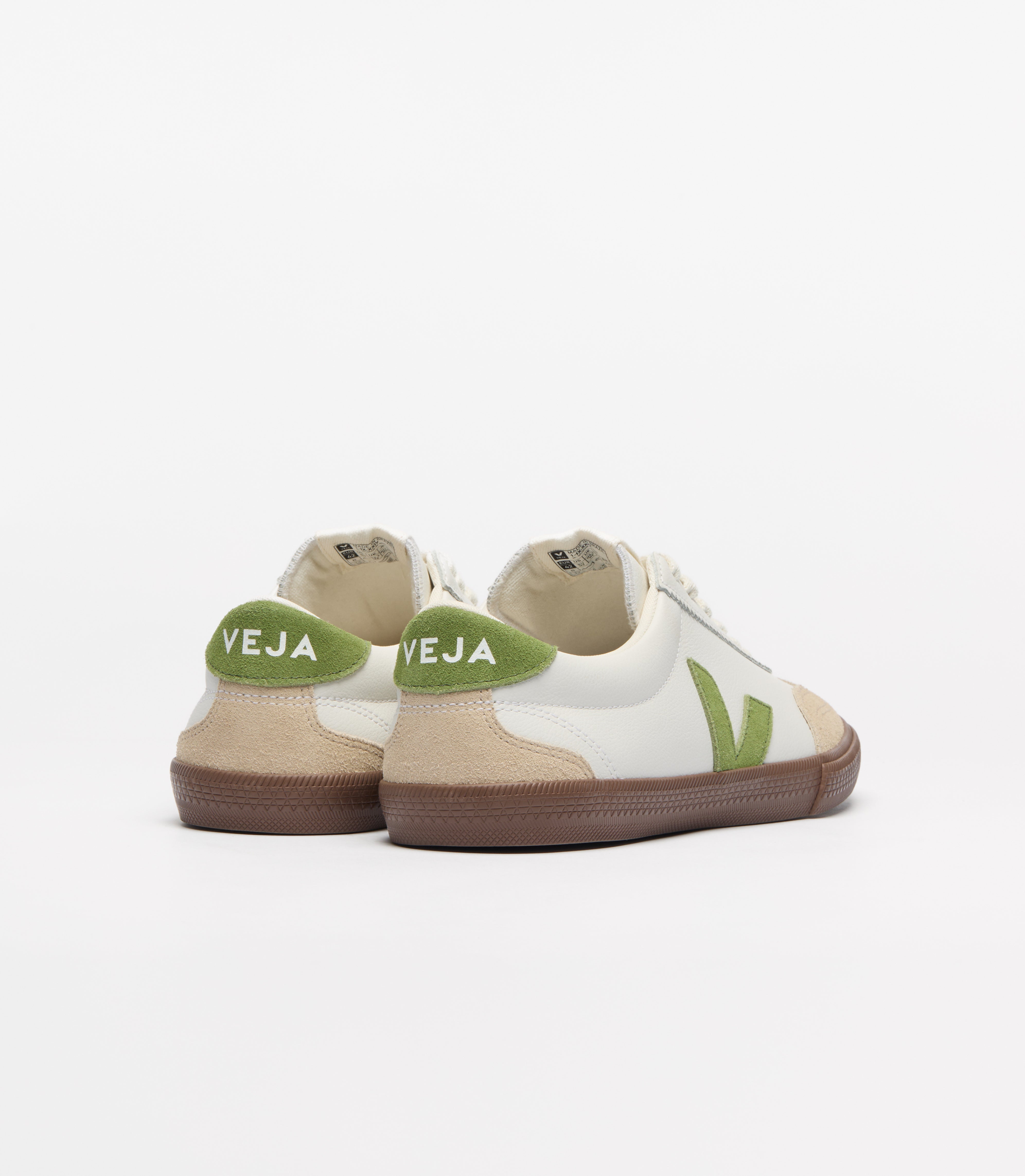 Zapatillas Veja Volley O.T. - Leather White_Kiwi_Bark