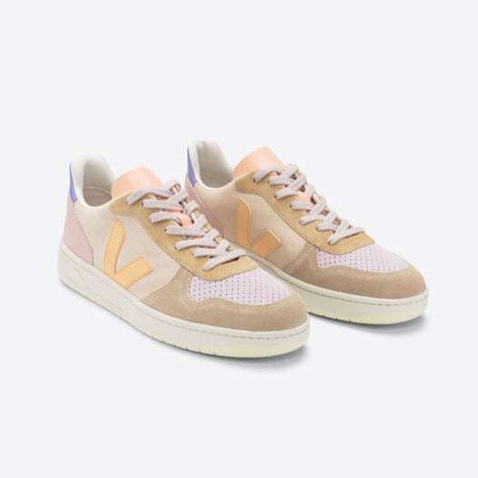 Zapatilla Veja V-10 Suede Multico Peach