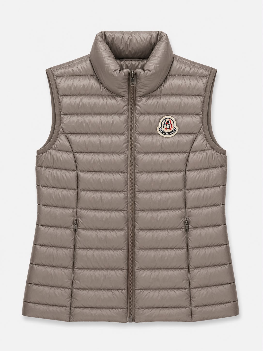Women Vest Parka (No Hood) With Bag - Shadow