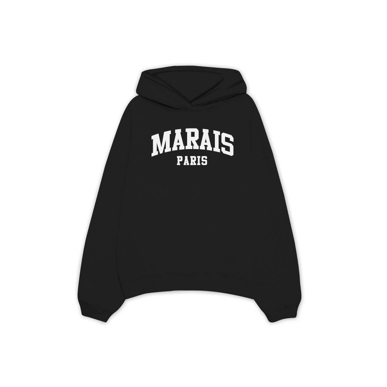 Marais Paris Front Logo Hoodie - Black