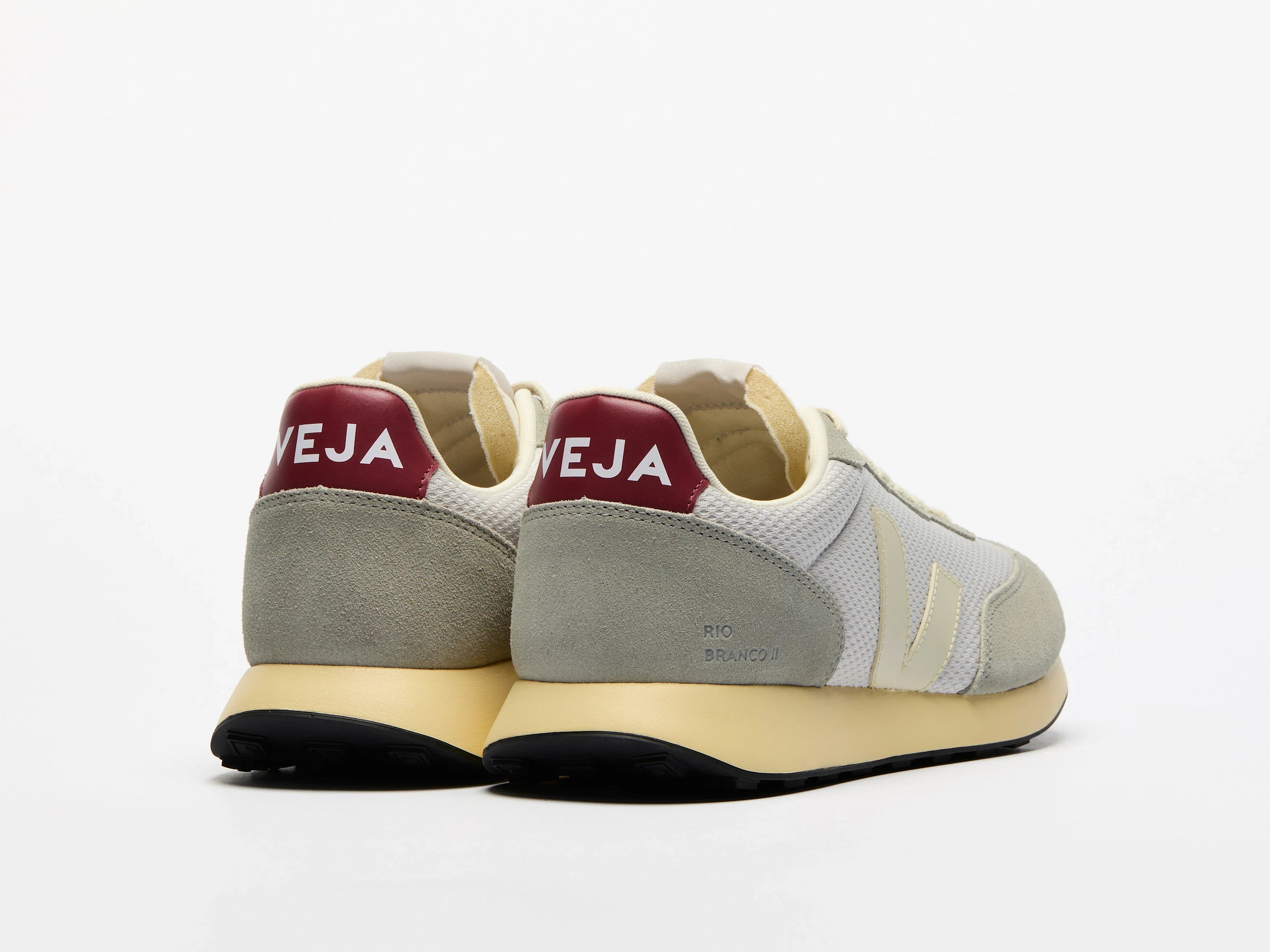 Zapatilla Veja Rio Branco II Alveomesh - Light Gray / Pierre Marsala