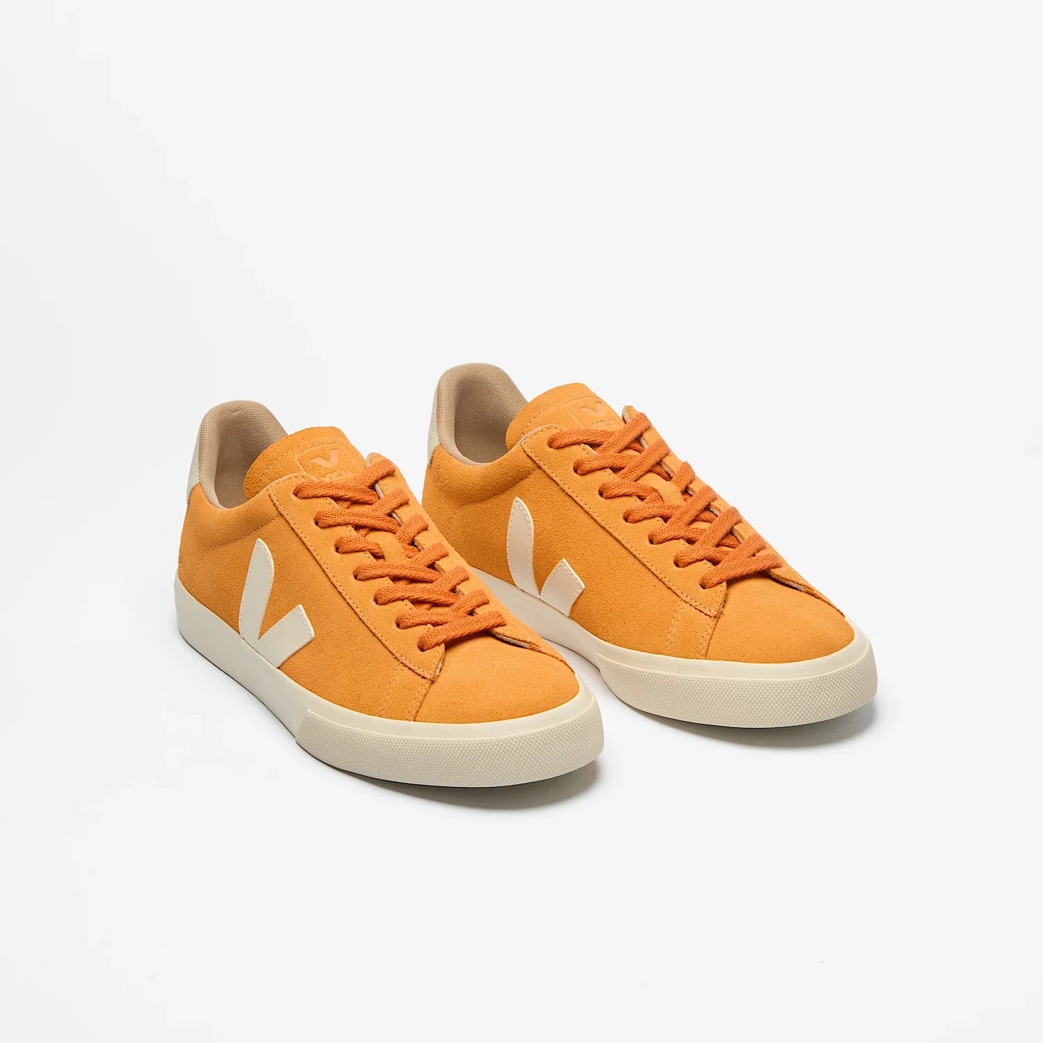 Zapatilla Veja Campo Mujer Gamuza - Mango / Piedra