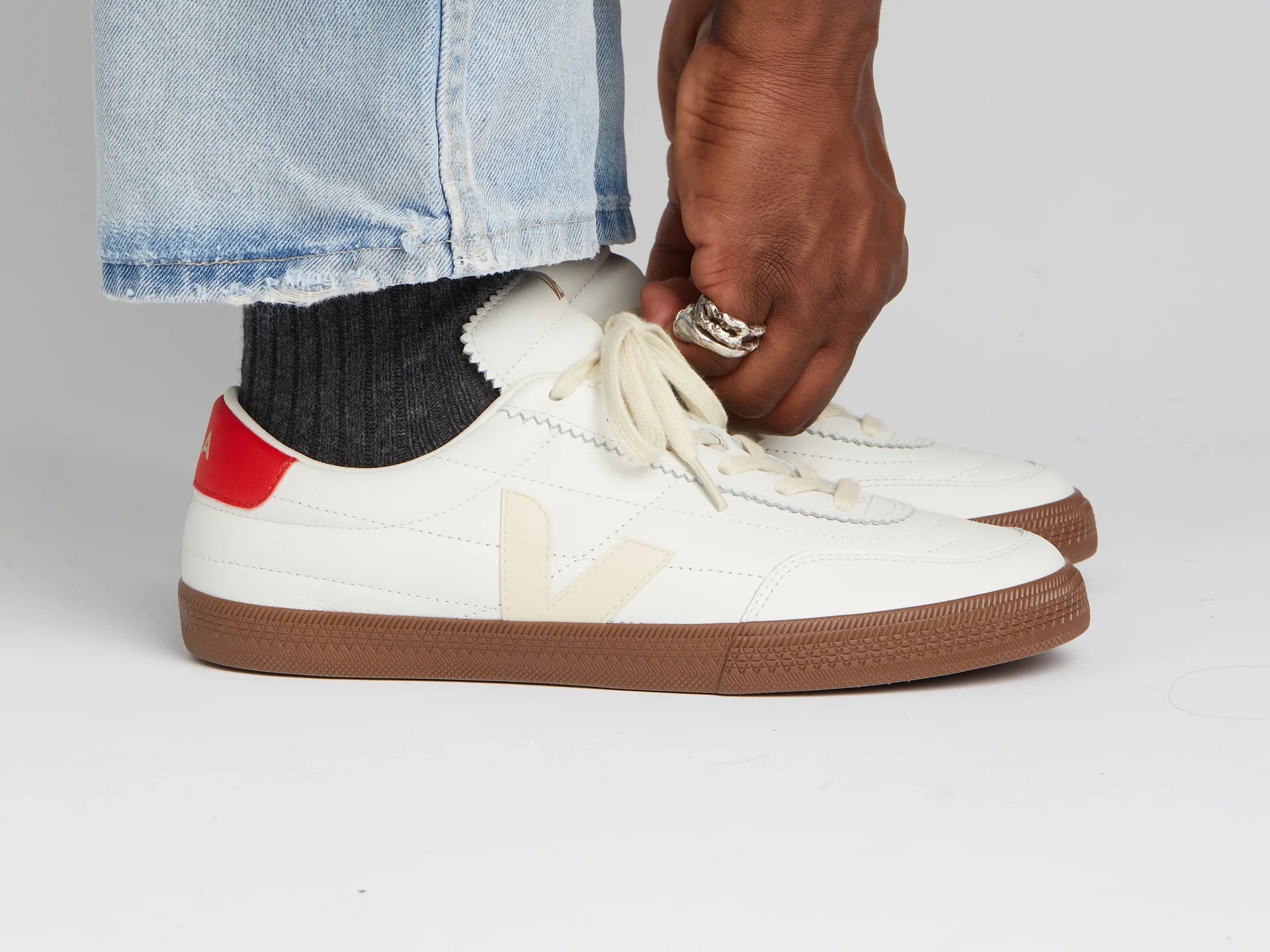 Panenka Leather - White Pierre Pekin Bark
