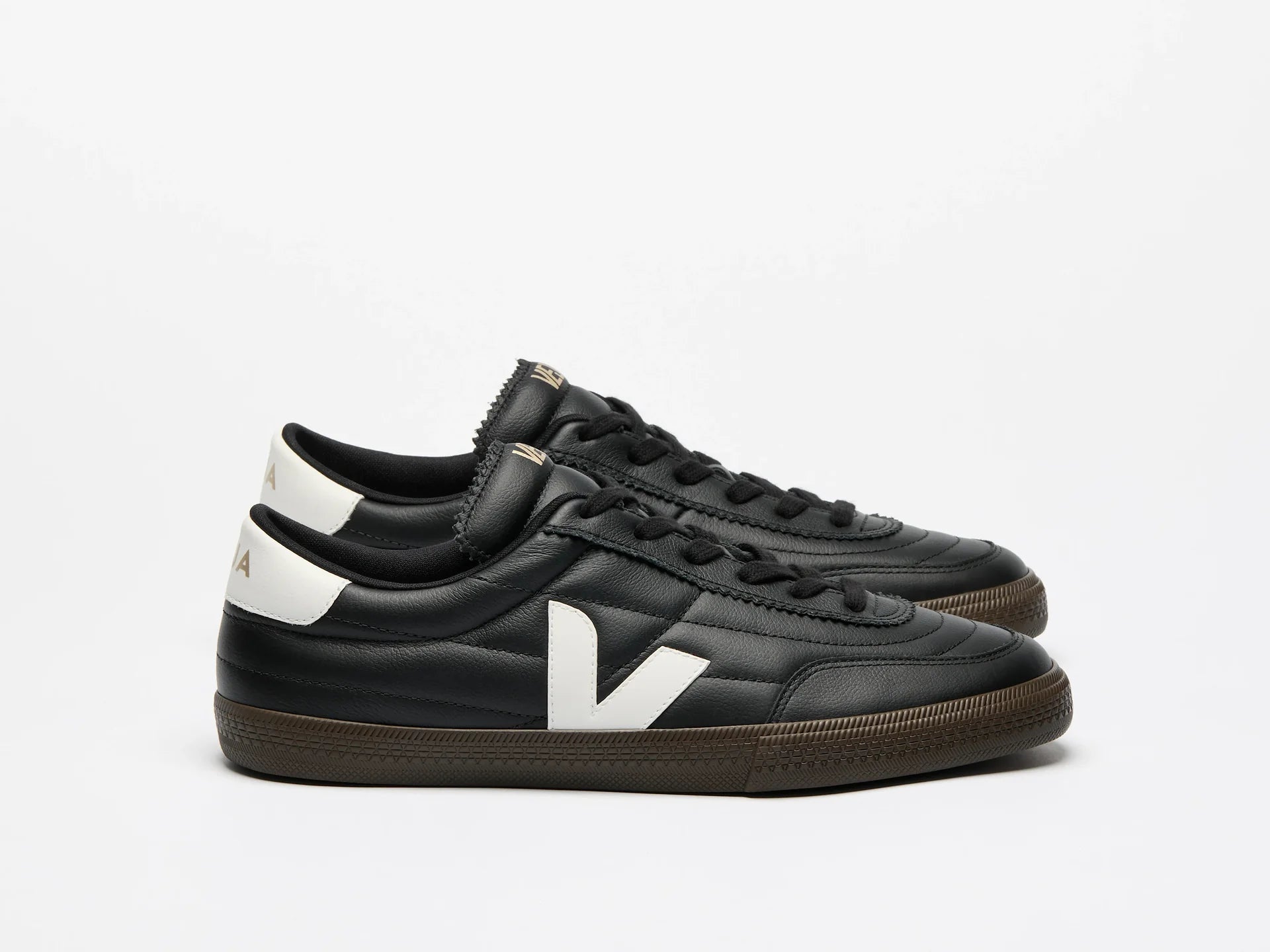 ニューフィッシュ by panpanya Zapatillas Veja Panenka O.T- Leath Black White