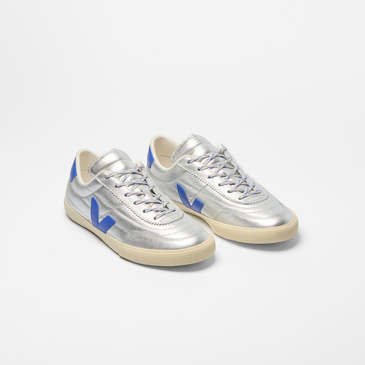 Zapatilla Veja Panenka O.t. Mujer Cuero - Plata / Paros