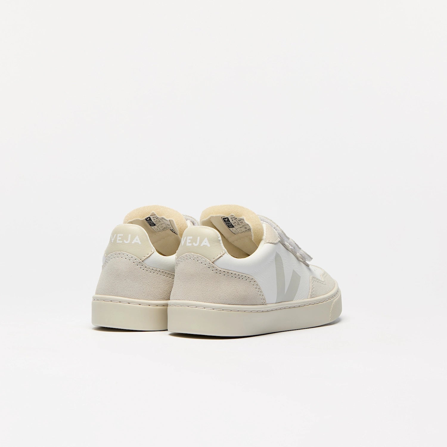 SMALL V-90 LEATHER WHITE NATURAL