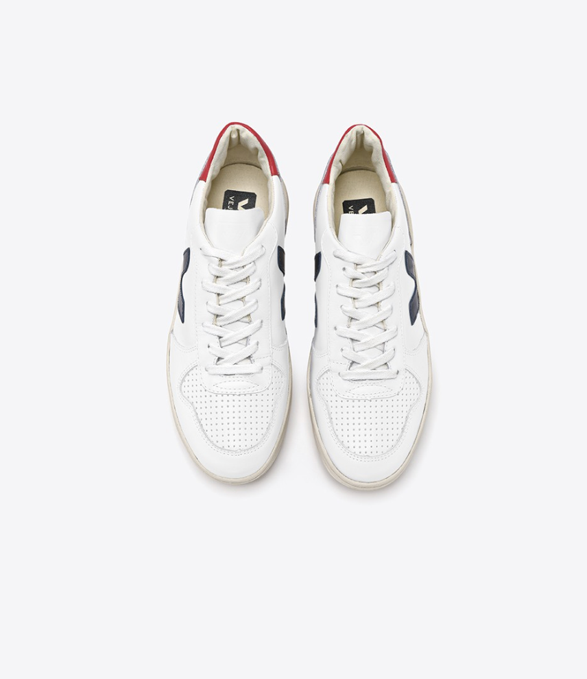 Zapatilla Veja V-10 Extra-White Nautico Pekin