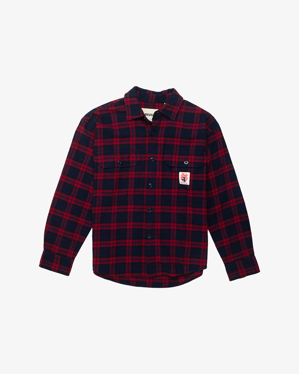 Flannel Check Shirt Woman - Red Check