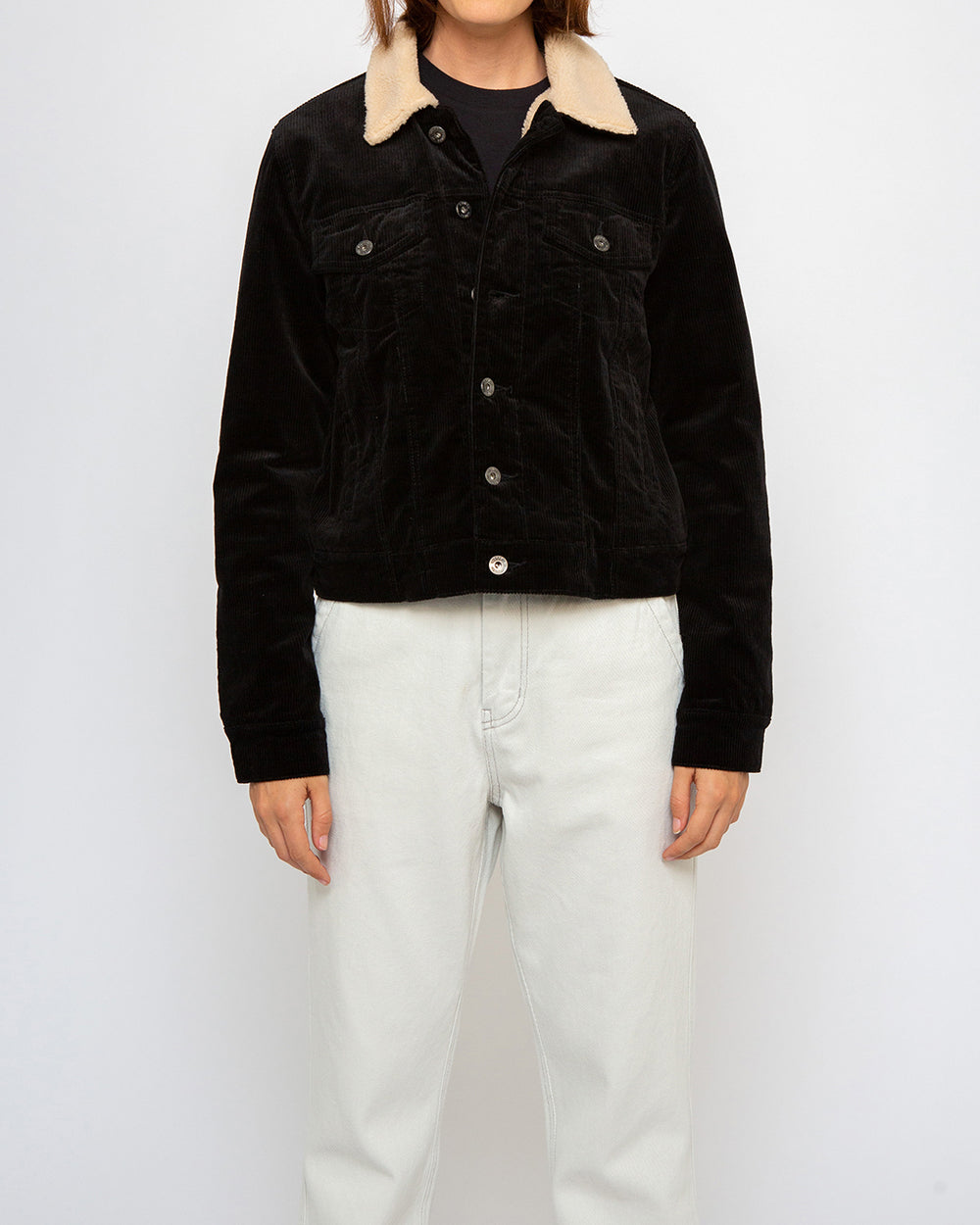 Cord Trucker Woman - Black