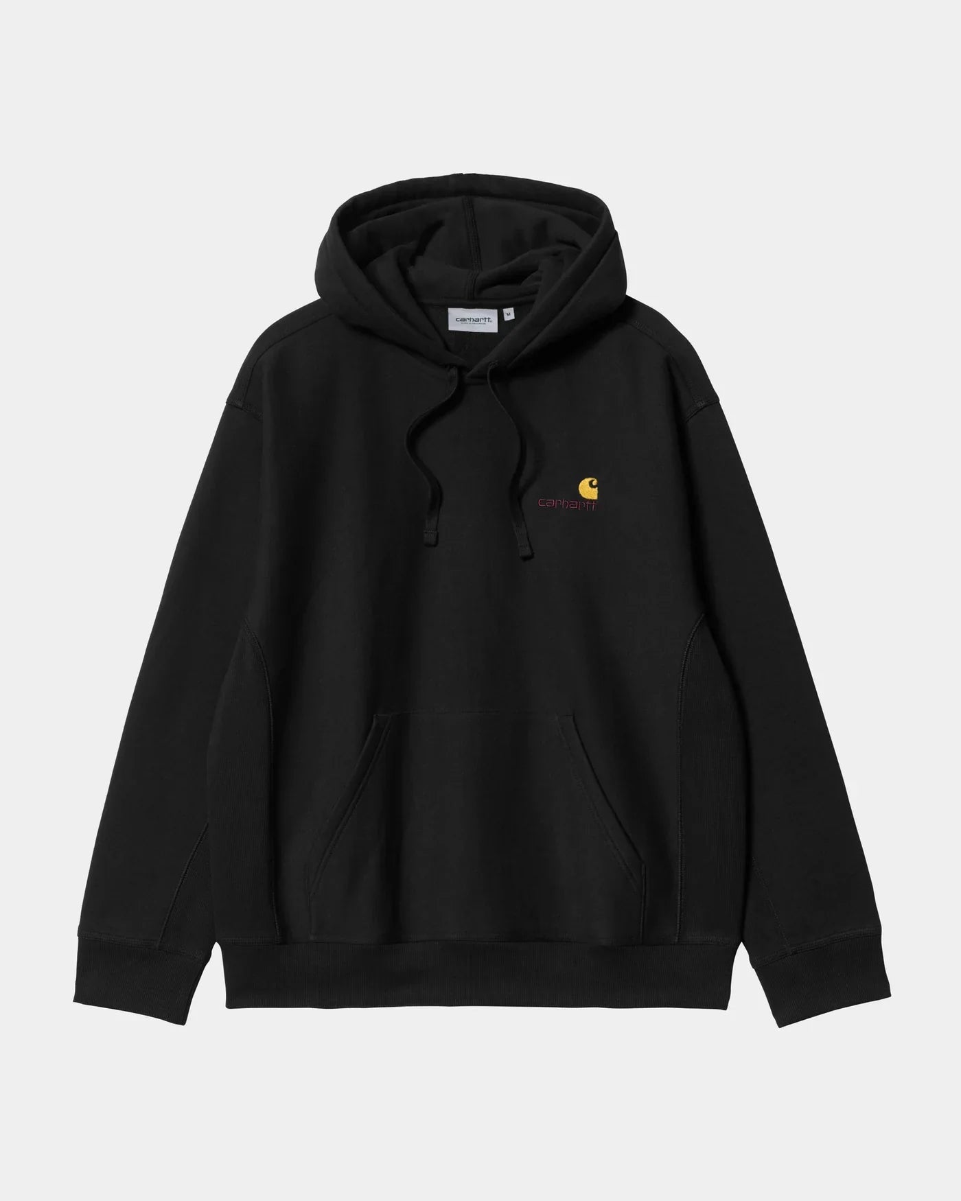 Hooded American Script Sweat Black