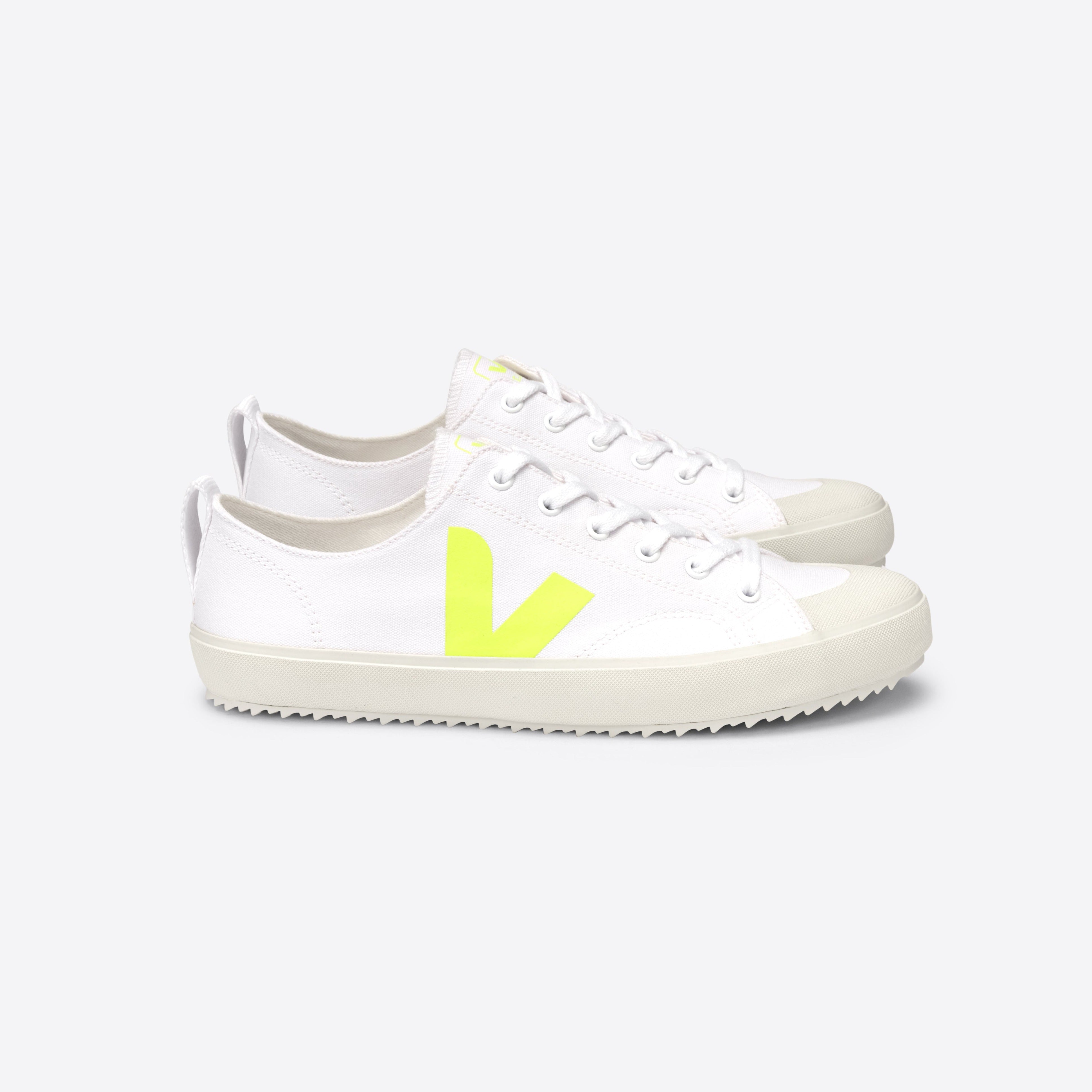 Zapatilla Veja Nova White Jaune-Fluo