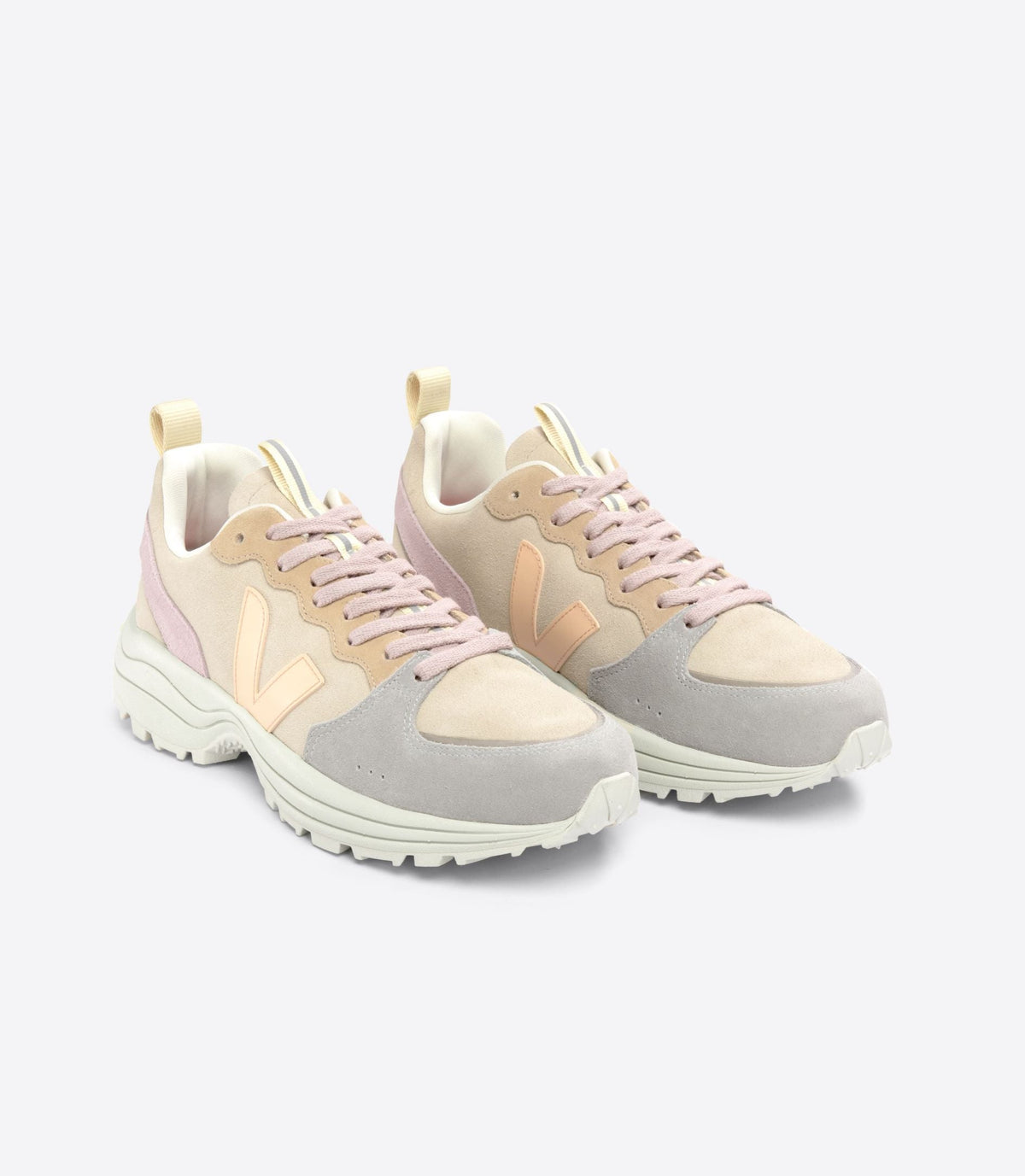 Zapatilla Veja Venturi Suede Almond Peach Multico